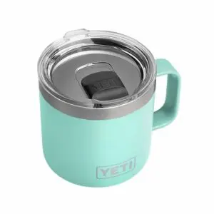 AUTHENTIC YETI Rambler 14 oz Stainless Steel Mug with MagSlider Lid - Sea Foam