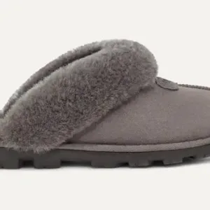 UGG Women Coquette Slipper 5125, Grey, US Size 6, Twinface Sheepskin, In/outdoor