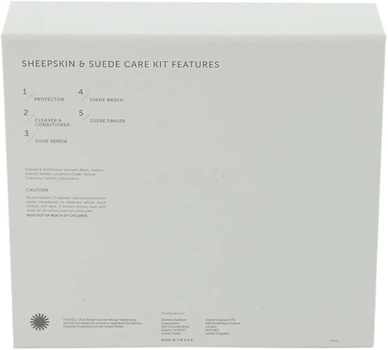 UGG Sheepskin Shoe Care Kit Unisex Shoe Care, Clear, One Size-2