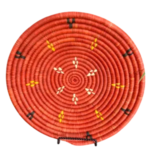 Raffia Home Decor Baskets-Terra Cotta: By Bridge of Africa