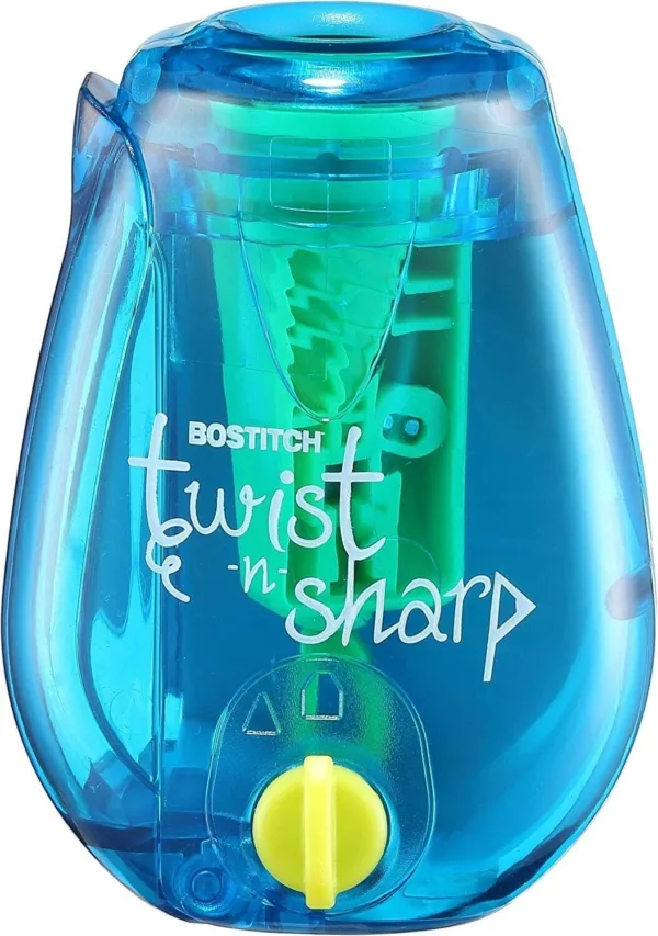 Bostitch Twist E-N-Sharp Pencil Sharpener – Blue