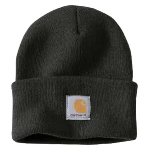 Carhartt Acrylic Watch Beanie Winter Knit Beanie Cap/Hat A18: Black