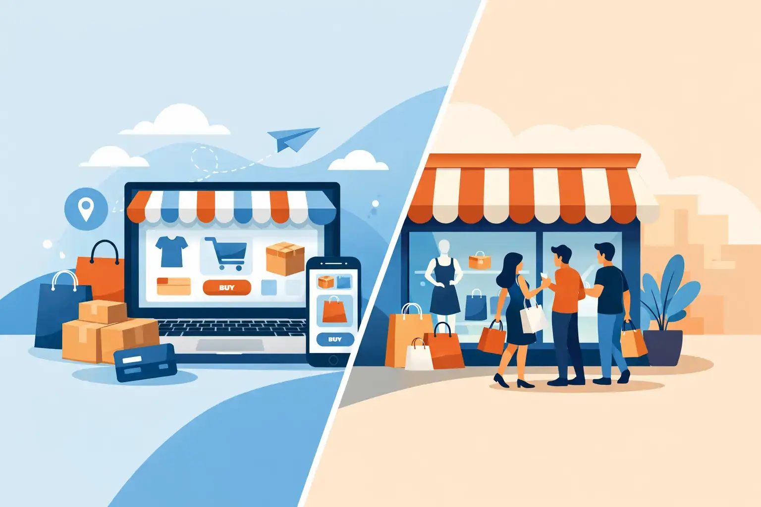 Online Marketplace vs Retail Store