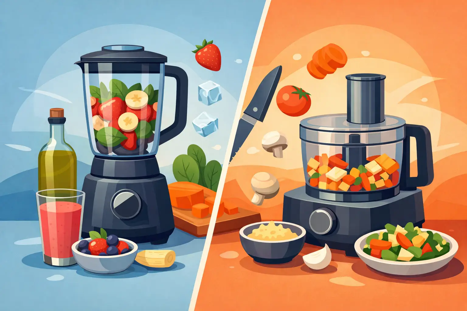 Blender Versus Food Processor for Everyday Cooking