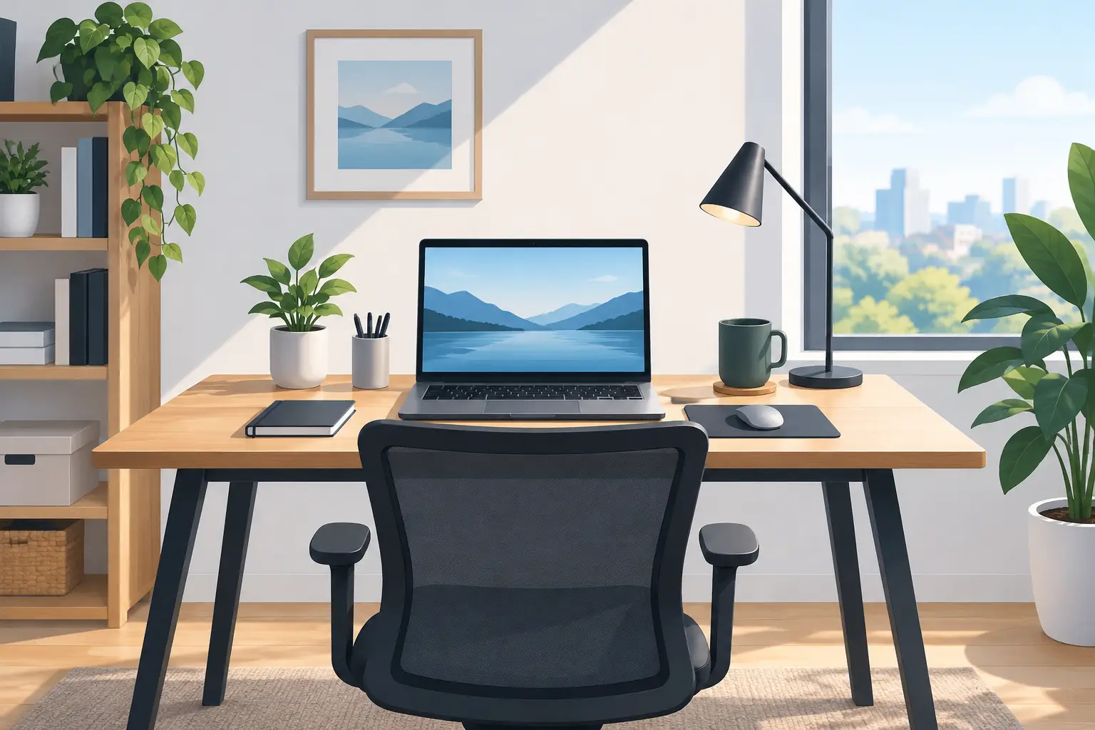 Work From Home Desk Setup Example That Works